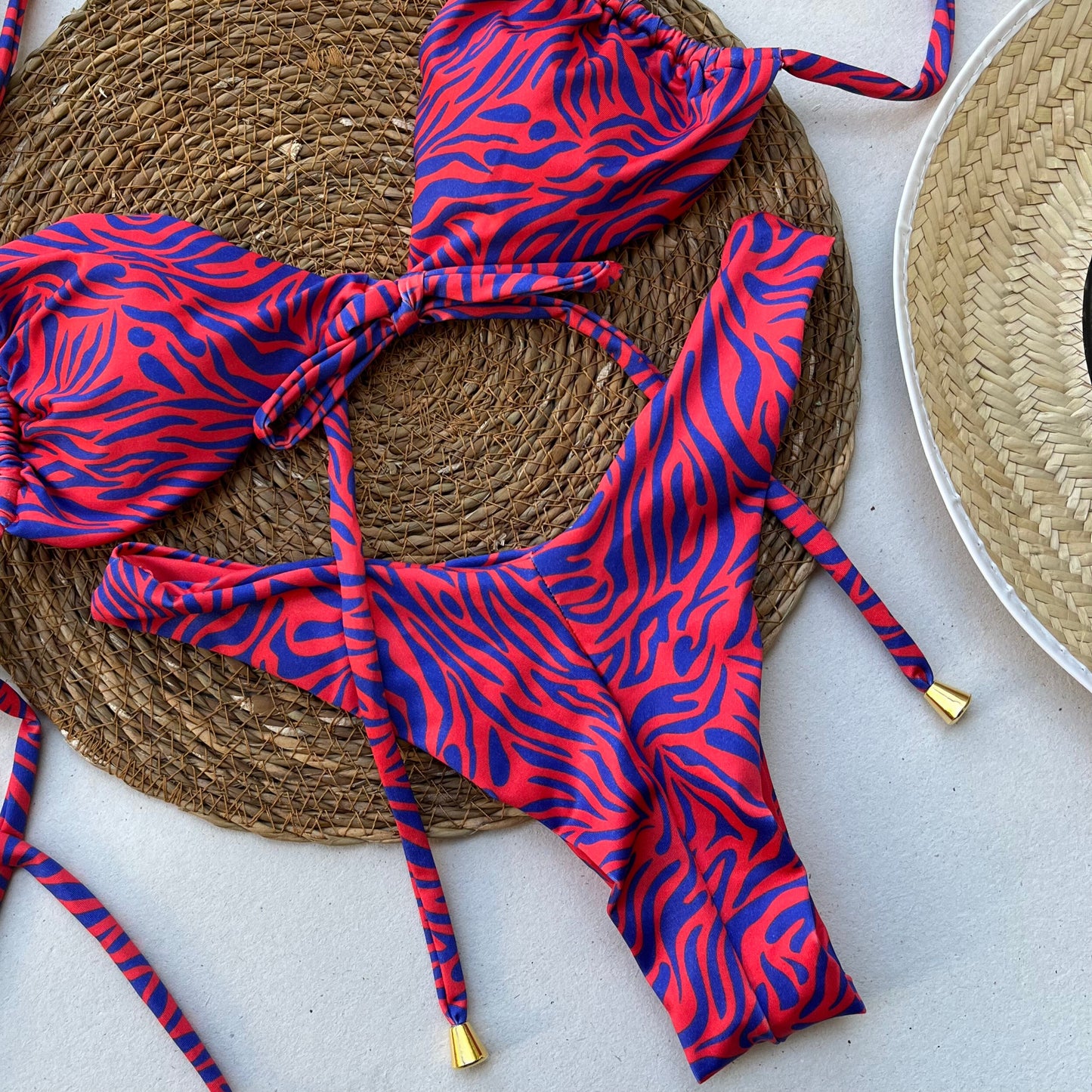 Midnight Zebra - Bikini Set