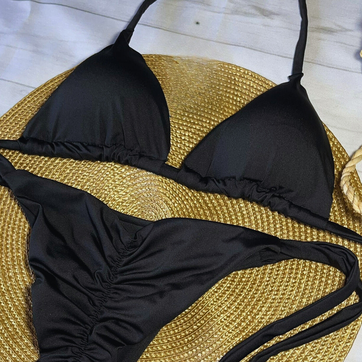 Brazilian Bom Bom - Black Bikini Set