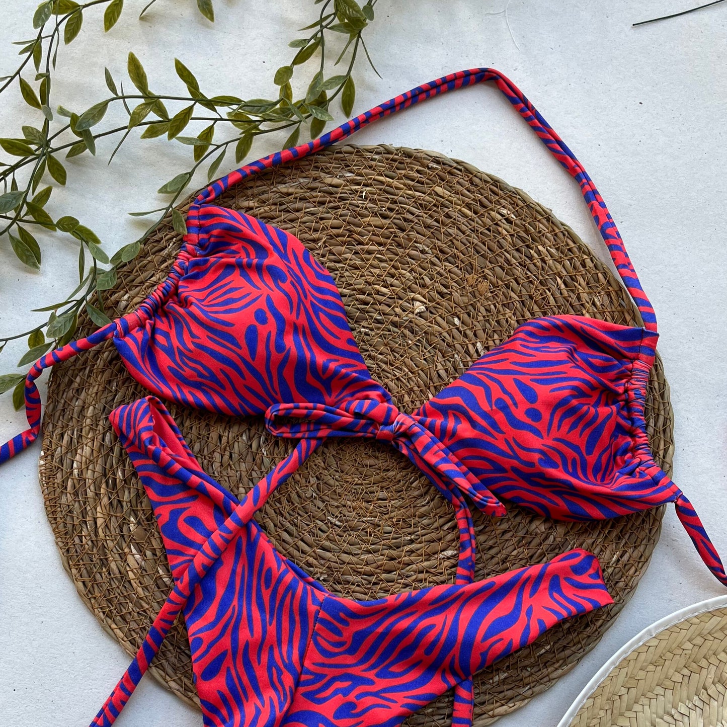Midnight Zebra - Bikini Top