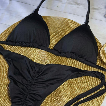 Brazilian Bom Bom - Black Bikini Set