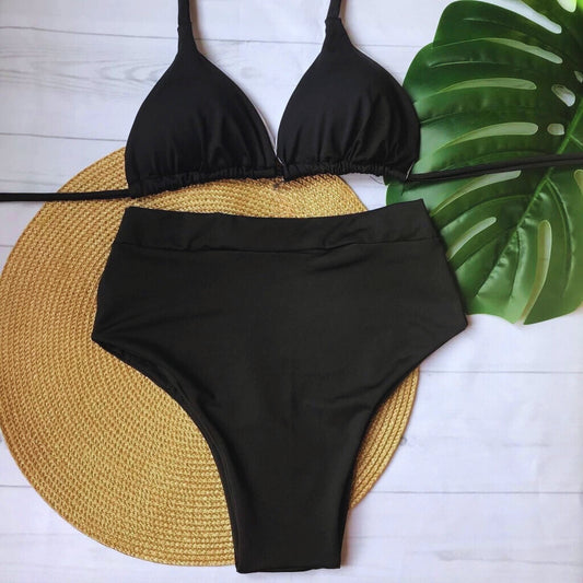 High Rise Hero - Black Bikini Set