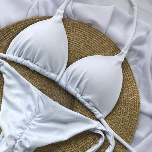 Brazilian Bikini Top - White