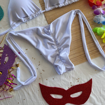 Brazilian Bom Bom - White Bikini Set