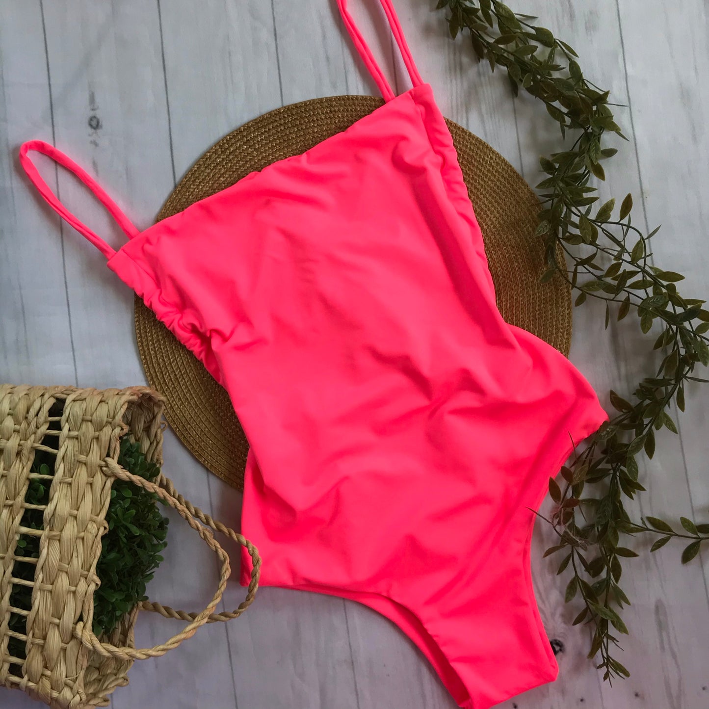 Cheeky One Piece - Neon Pink